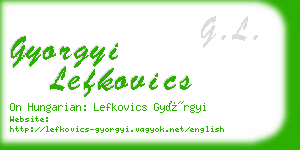 gyorgyi lefkovics business card